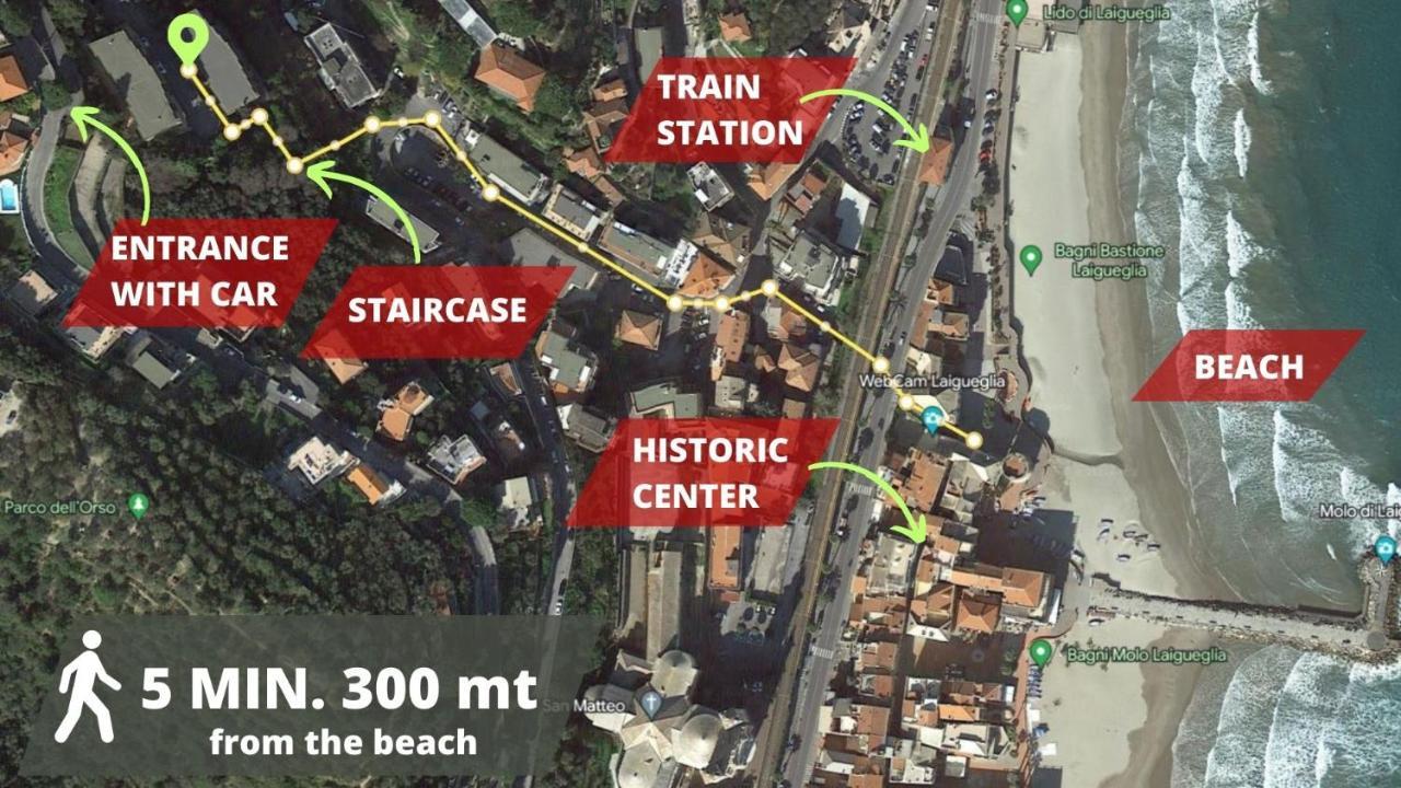 Vista Mare & 300Mt Da Spiaggia Con Freeparking E Ac Лайгуэлья Экстерьер фото